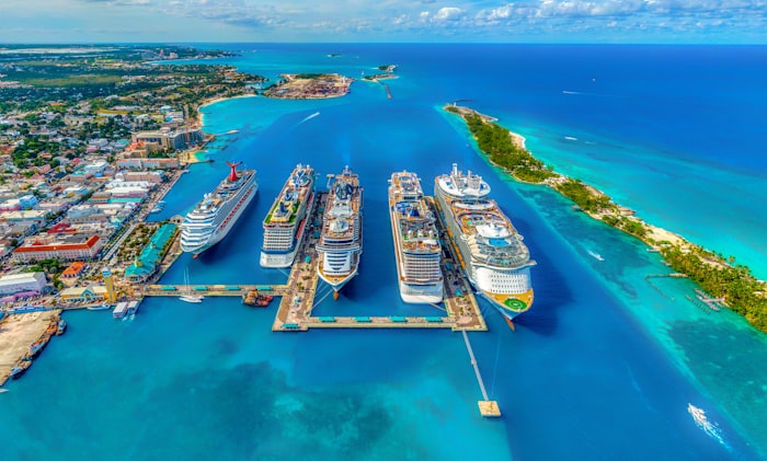 Bahamas aerial view